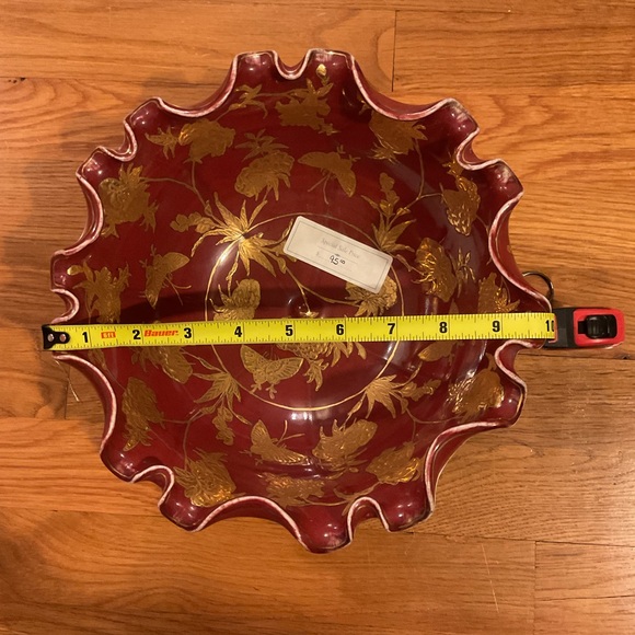 Chinese Ceramic 10 inch Lotus Bowl - NWT - Picture 3 of 12